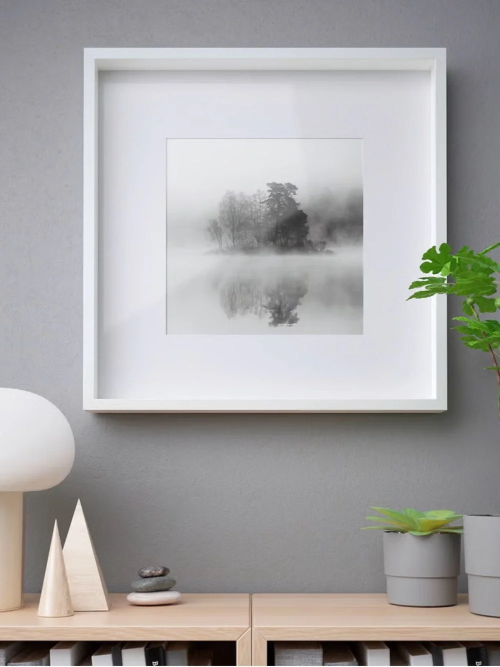 Like new! IKEA RIBBA Minimalist Art/Picture Frames - White - 20.5” x 20.5”
